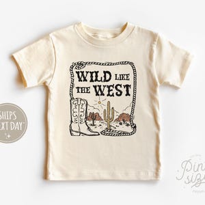 Wild Like the West Toddler Shirt - Vintage Desert Bodysuit - Cute Natural Baby Onesie®