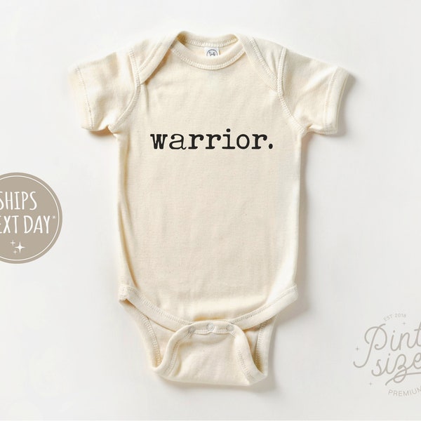 Warrior Baby Onesie® - Vintage Bodysuit - Cute Natural Baby Onesie®