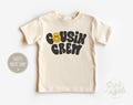 Cousin Crew Smiley Face Toddler Shirt -  Retro Cousin Crew Kids Shirt - Cute Matching Cousins Natural Toddler Tee