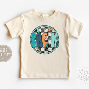 Pre-K Toddler Shirt - Retro Preschool Back to School Tee - Cute First Day of School Natural Shirt