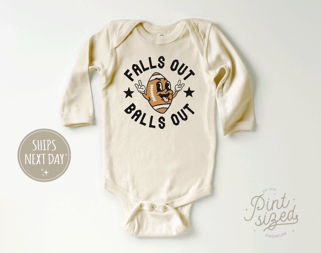 Falls Out Balls Out Baby Onesie® Retro Fall Bodysuit Funny Etsy