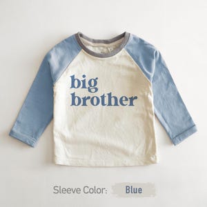 Big Brother Toddler Shirt - Cute Retro Kids Shirt - Natural Big Brother Gift - Pregnancy Announcement