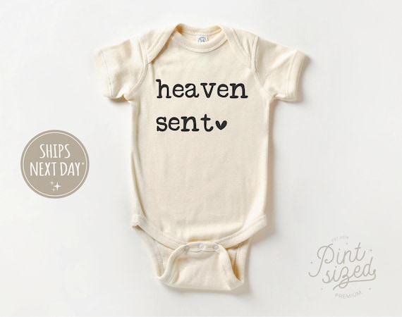Heaven Sent Baby Onesie® - IVF Baby - Rainbow Baby Bodysuit - Natural Religious Onesie®