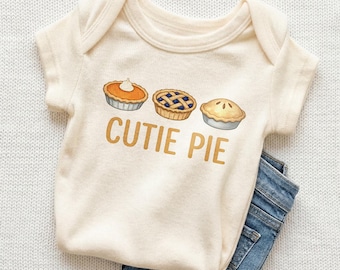 Cutie Pie Baby Onesie - Cute Thanksgiving Pie Bodysuit