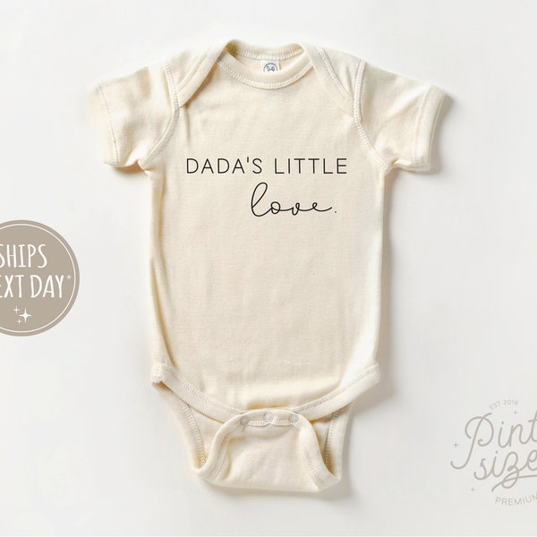 Dada's Little Love Onesie® - Vintage Bodysuit - Cute Natural Baby Onesie®