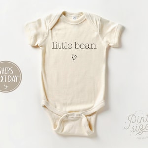 Little Bean Baby Onesie® - Minimalist Bodysuit - Cute Natural Baby Onesie®