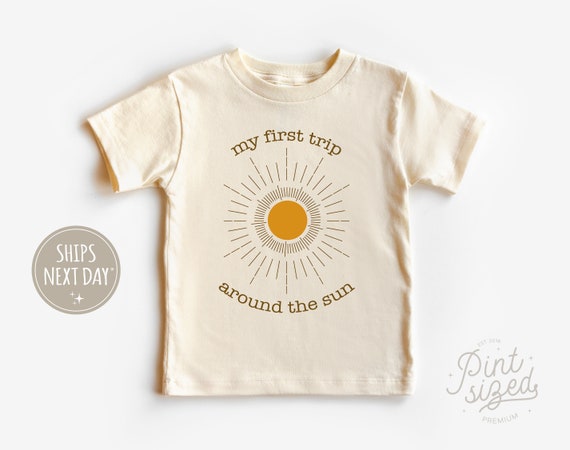 First Trip Around the Sun Toddler Shirt Retro One Year Old - Etsy