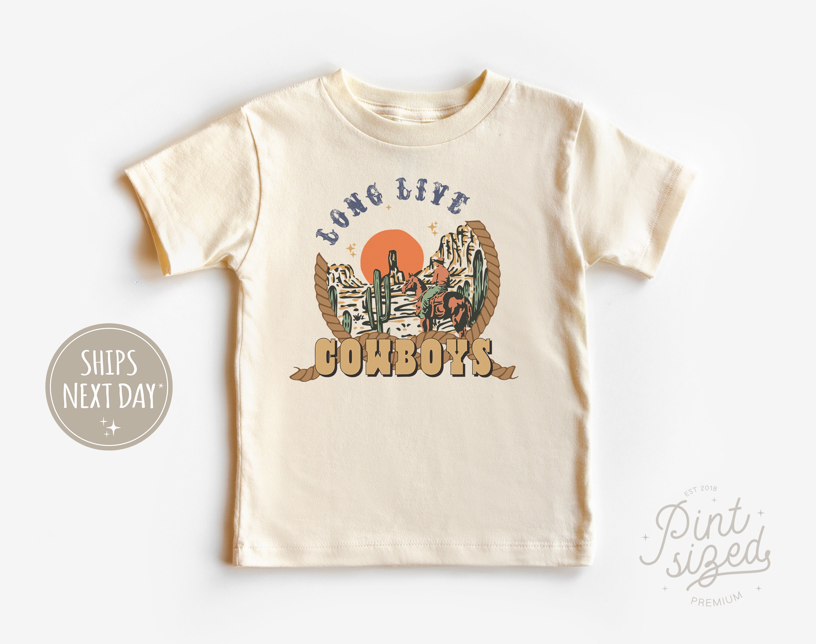 Discover Long Live Cowboys Onesie - Vintage Western Bodysuit - Retro Desert Baby Onesie