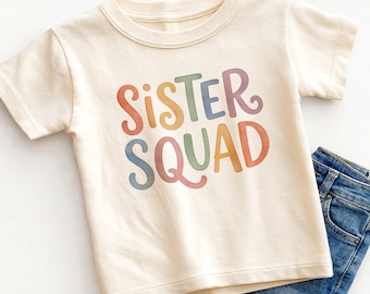 Chemise enfant Sister Squad - T-shirt pour tout-petit cadeau soeurs mignons