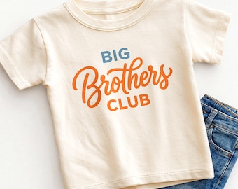 Big Brothers Club Kids Shirt - Cute Big Brother Toddler Tee