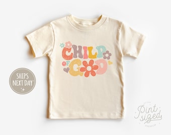 Child of God Toddler Shirt - Retro Religious Tee - Cute Natural Kids Shirt