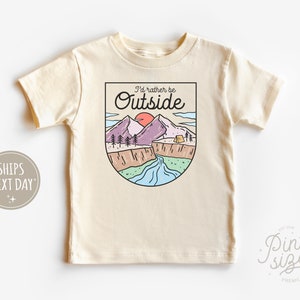 I'd Rather Be Outside Onesie® Outdoorsy Adventure Bodysuit Cute Natural Baby Onesie® image 3