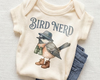 Combinaison bébé Bird Nerd - Joli body d'observation d'oiseaux pour les futurs ornithologues amateurs