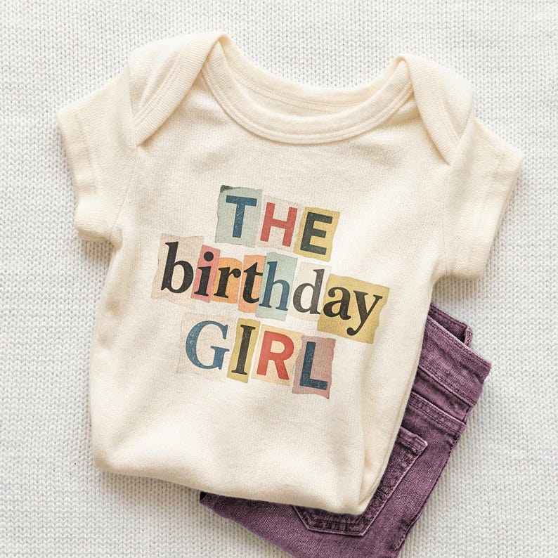 The Birthday Girl Kids Shirt - Cute Birthday Girl Toddler Tee bild 5