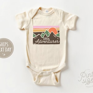 Little Adventurer Baby Onesie® - Cute Mountains Bodysuit - Summer Baby Onesie®