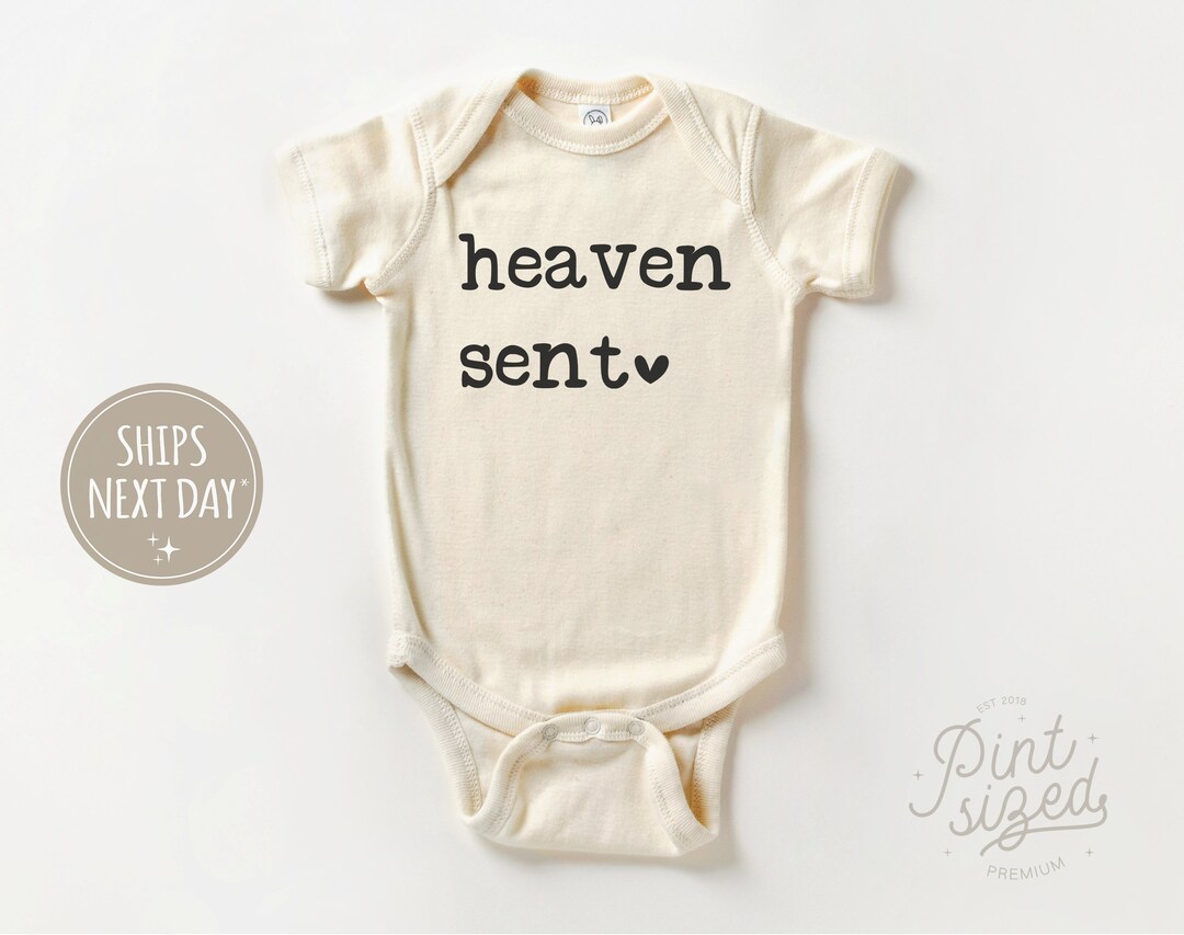 Heaven Sent Baby Onesie® IVF Baby Rainbow Baby Bodysuit Natural Religious Onesie® Etsy