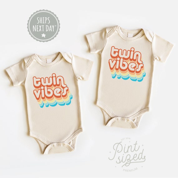 BABYL THE O2 LIVE VIEWING TEE サイズXL Twin Baby Onesie® Set - Twin Vibes Onesies® - Retro Best