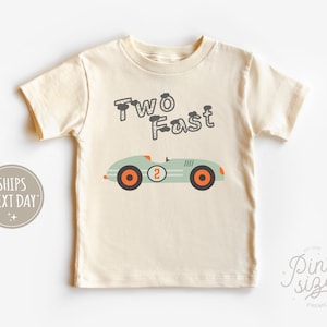 Two Fast Toddler Shirt Second Birthday Kids Shirt 2 Years Old Toddler ...