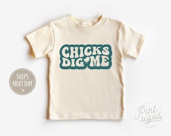 Chemise enfant Chicks Dig Me bleu sarcelle - T-shirt mignon de Pâques pour tout-petits - Chemise enfant naturelle