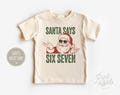 Funny Six Seven 6 7 Teen Slang Shirt, Santa Says 67 Christmas Crewneck, 67 Meme Kids Xmas Sweater, Gen Alpha Gen Z Gift Shirt product logo