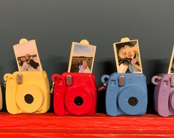 Mini Instax Camera Keychain, Personalized Birthday Gift, Keychain Photo Roll, Halloween Gift Keychain, Valentines Gift, Photo Keychain