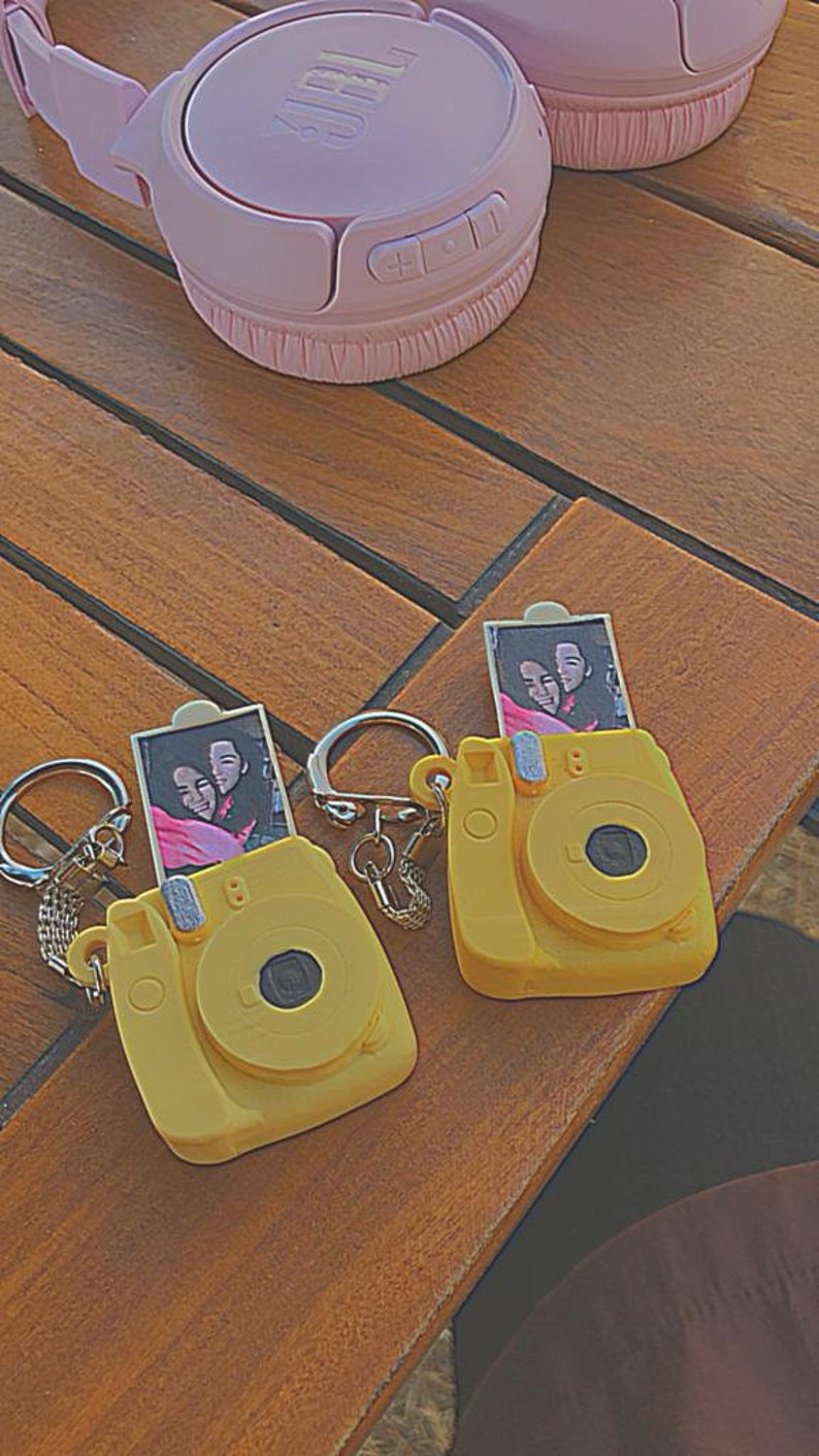 Mini Instax Camera Keychain Personalized Gift Keychain Photo Etsy