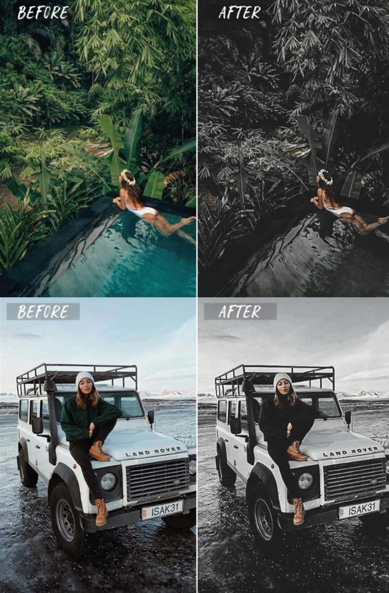 Mobile Lightroom Presets Black Presets Vsco Filters Dark Etsy