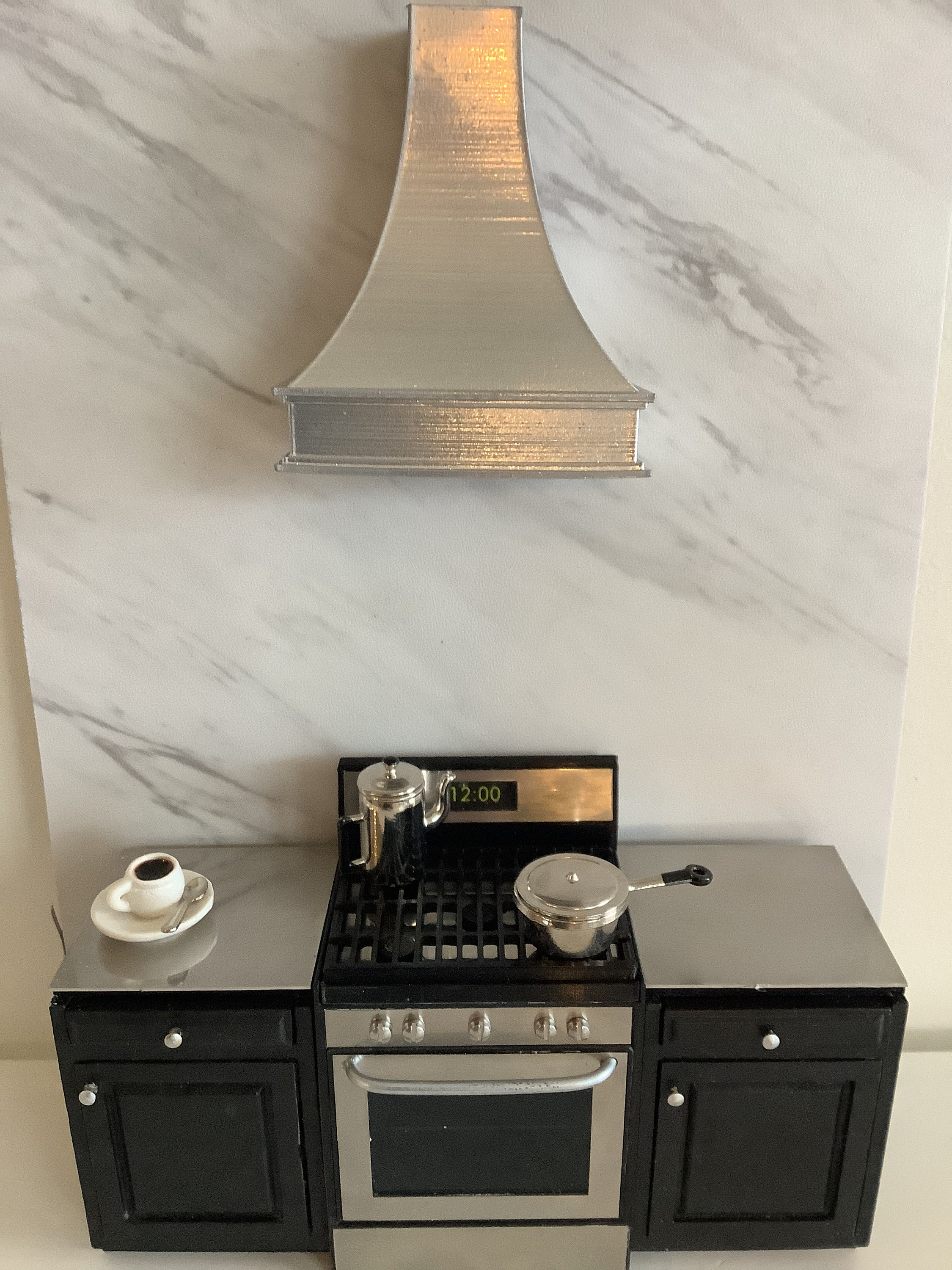 Dollhouse Miniature Kitchen Range Hood Traditional Style Etsy