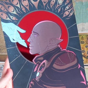 Dragon Age Print - Solas A4 Foil