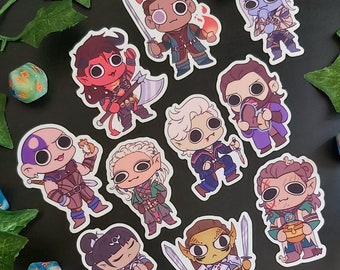 Baldur's Gate 3 Goober character stickers