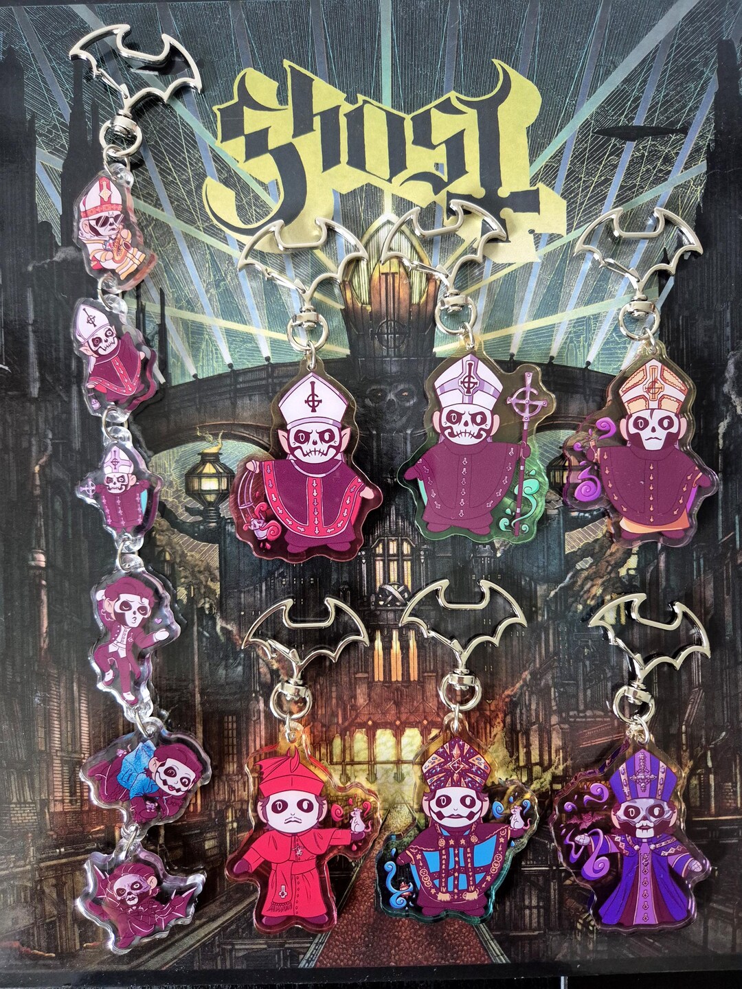 Ghost Papa Acrylic Charms (primo, Secundo, Terzo, Cardi C, Perpetua) - Etsy