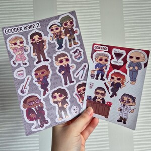 Remedyverse Goober Sticker Sheets (Alan Wake II + Control)