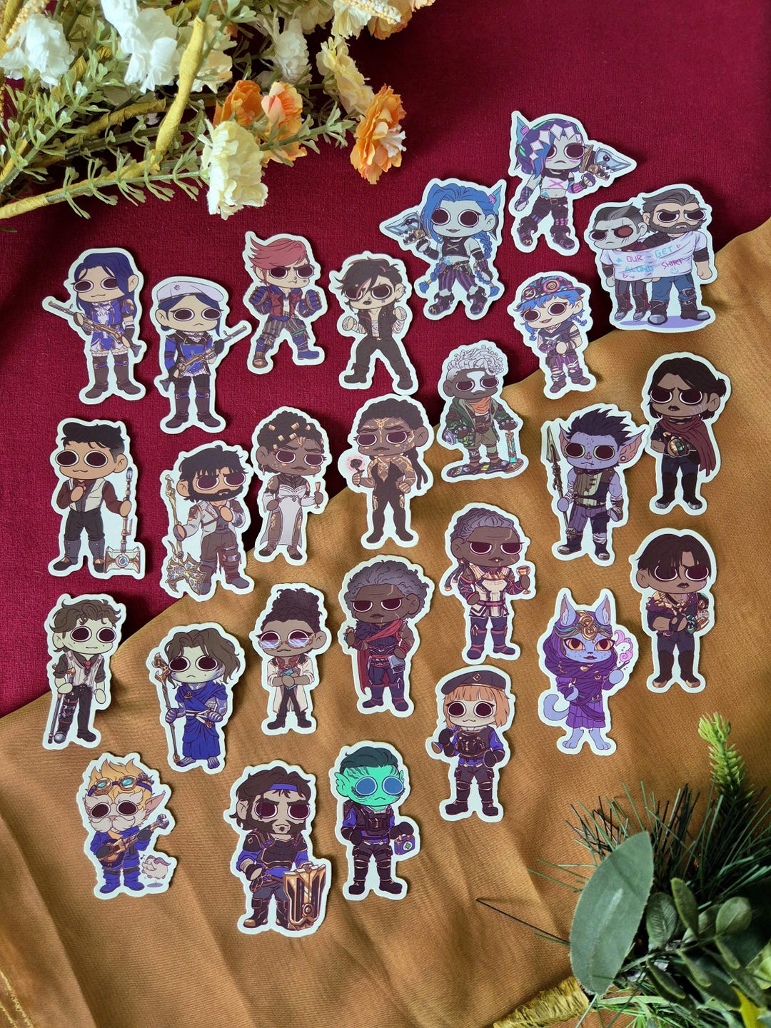 Arcane Goober Character Stickers - Etsy