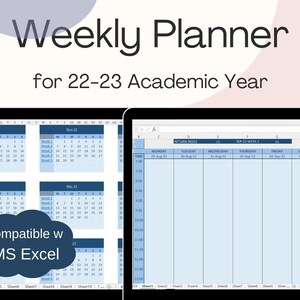Recall Study Planner For 22 23 Academic Year Google Sheets Etsy