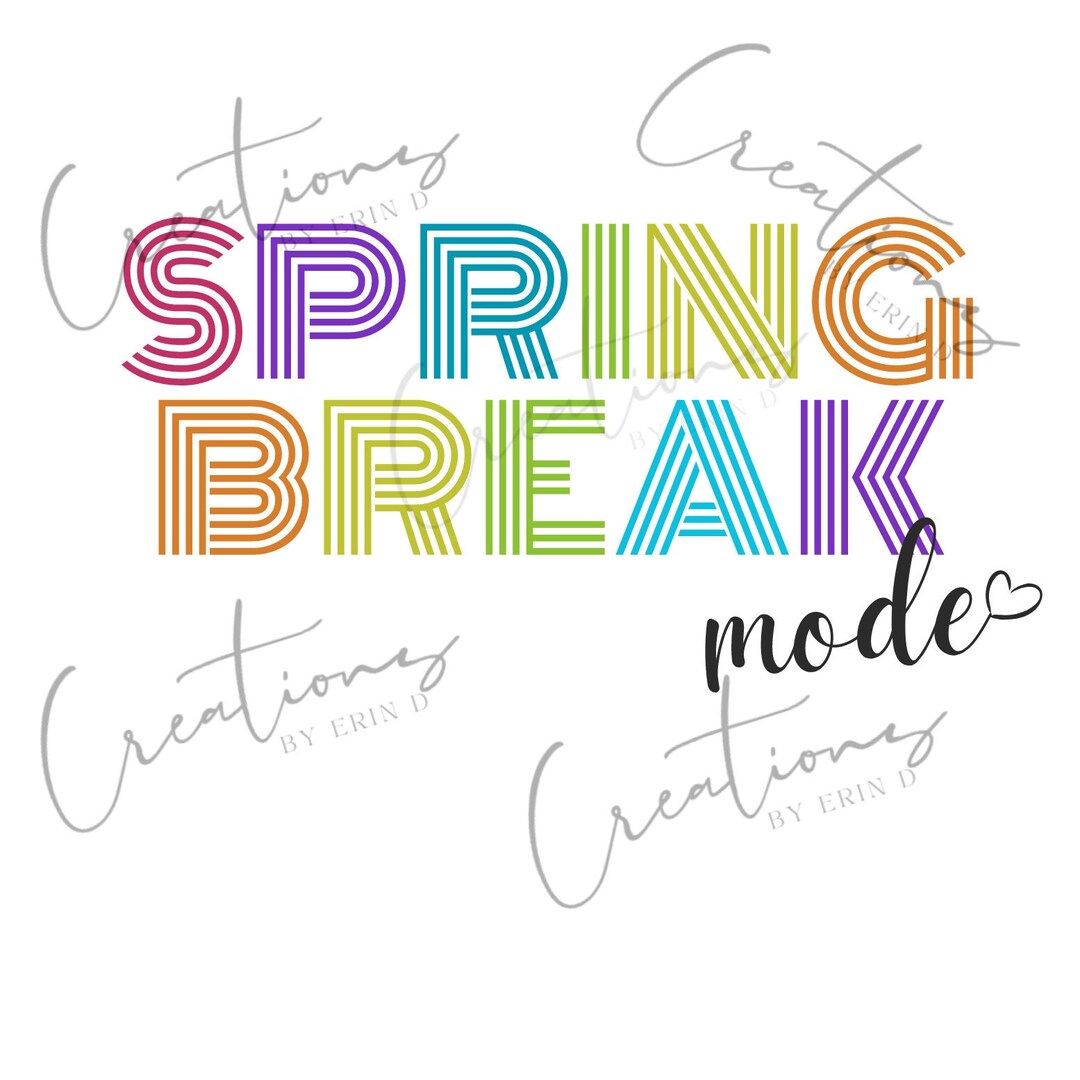 Spring Break Mode SVG - Etsy