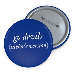 Duke University Taylor&#39;s Version Gameday Pinback Football Button