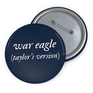 Taylor's versie kastanjebruine speldbutton