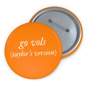 Taylor&#39;s Version Tennessee Vols Gameday Pinback Button