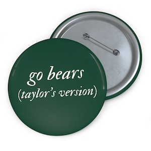 Baylor University Taylor's Version Gameday Pinback Football Button