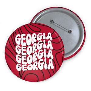 Wavy Gravy Georgia Bulldogs Gameday Pinback Button