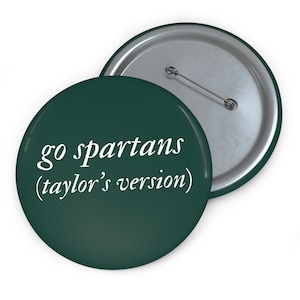 Michigan State University Taylor's Version Gameday Pinback Football Button