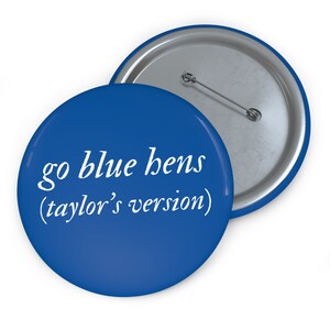 University of Delaware Taylor's Version Gameday Pinback Football Button