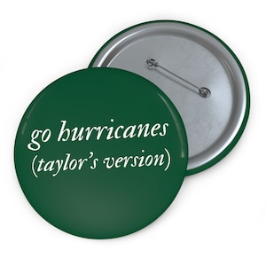 University of Miami Taylor's Version Gameday Pinback Football Button