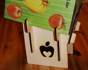 Servierhilfe, 5 Liter Bag in Box Halter, Getränkeständer, Saftboxhalter, Holzständer