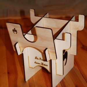 Digitale SVG. Dateien Version, Servierhilfe, Saftständer für 5 Liter Bag in Box Behälter, Apfelsafthalterung, laser Cut, Holz,