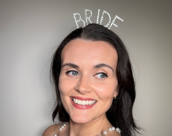 Bridal Headband, Bride Rhinestone Headband, Bride To Be Gift, Bride To Be Head band, Gift For The Bride, Bride Hair Band