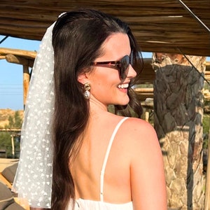 Kit Addio Al Nubilato - Fascia, Velo E Occhiali A Cuore Per Futura Sposa - Foto 3