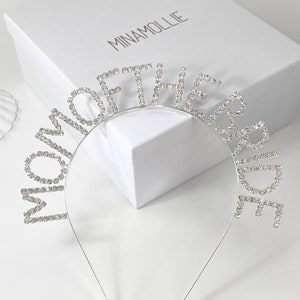 Moeder van de bruid cadeau hoofdband, moeder van de bruid strass tiara, bruidsfeest geschenken, moeder van bruid cadeau, moeder trouwdag cadeau