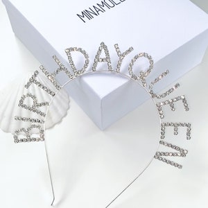 Geburtstag Königin Krone, Geburtstag Strass Stirnband, Geburtstag Mädchen Stirnband, Geburtstag Krone, alles Gute zum Geburtstag Tiara, Geburtstag Königin Haarband
