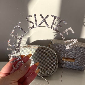 Sweet Sixteen Birthday Gift, Sweet 16 Tiara, 16th Rhinestone Headband, 16 Birthday Gifts, Birthday Girl Headband, 16 Crown,